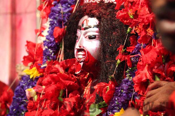 Tarapith Tara with protruding tongue